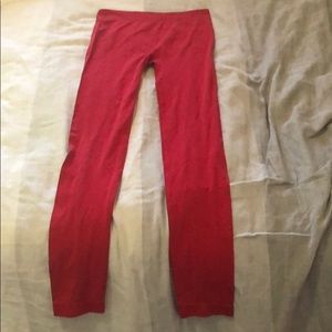 red legging spandex